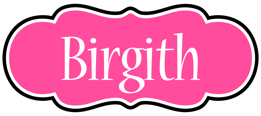 Birgith invitation logo