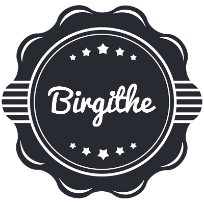 Birgithe badge logo