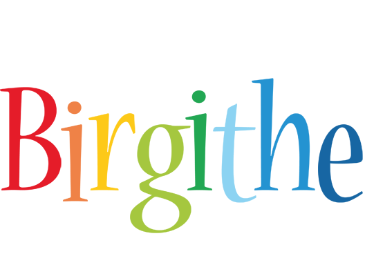 Birgithe birthday logo