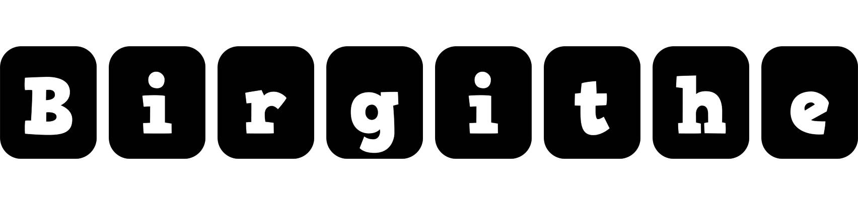 Birgithe box logo