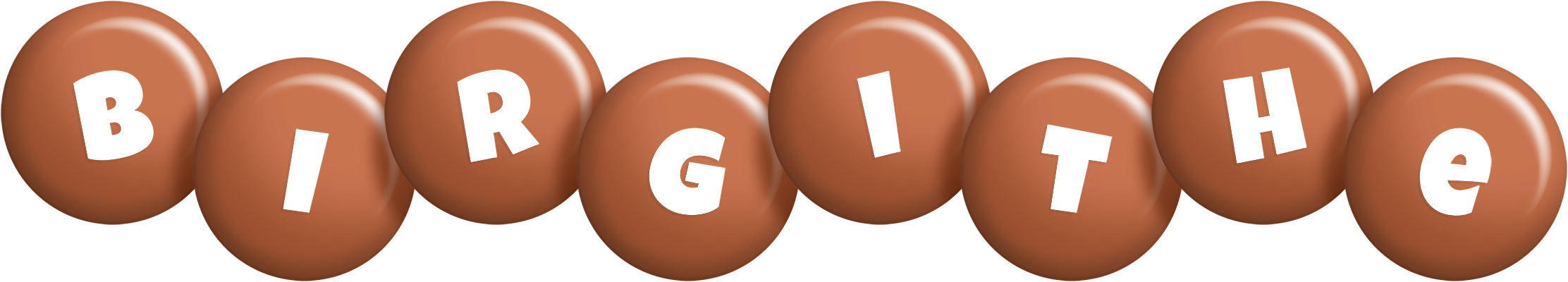 Birgithe candy-brown logo