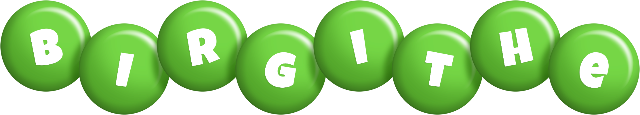 Birgithe candy-green logo