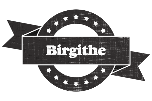 Birgithe grunge logo