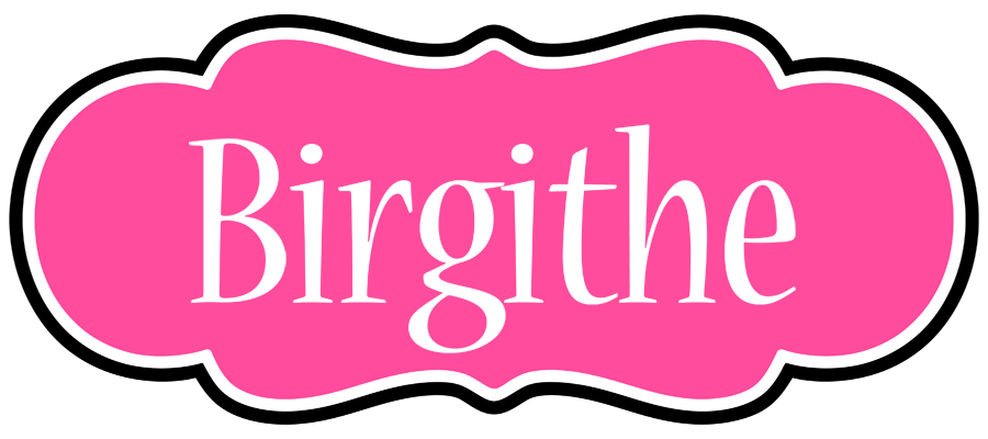 Birgithe invitation logo