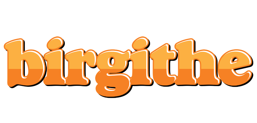 Birgithe orange logo