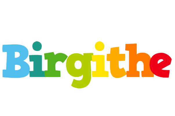 Birgithe rainbows logo