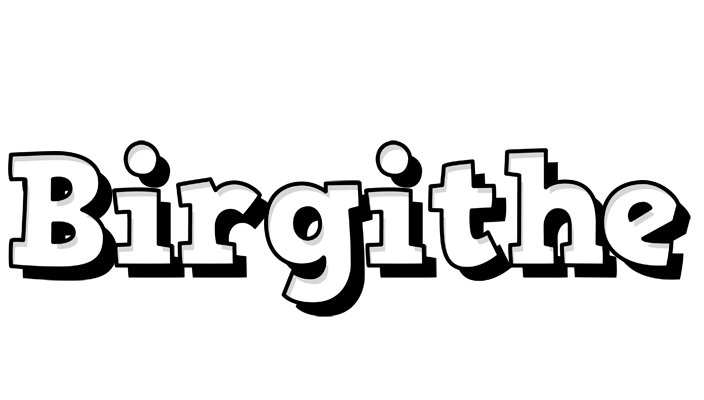 Birgithe snowing logo