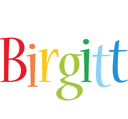 Birgitt birthday logo