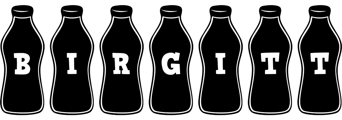 Birgitt bottle logo