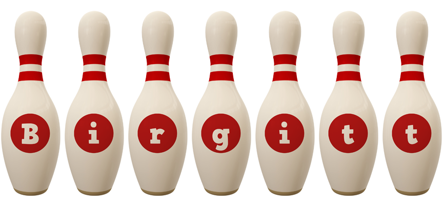 Birgitt bowling-pin logo