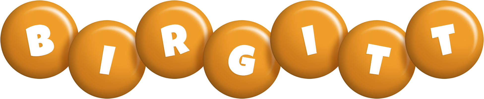 Birgitt candy-orange logo