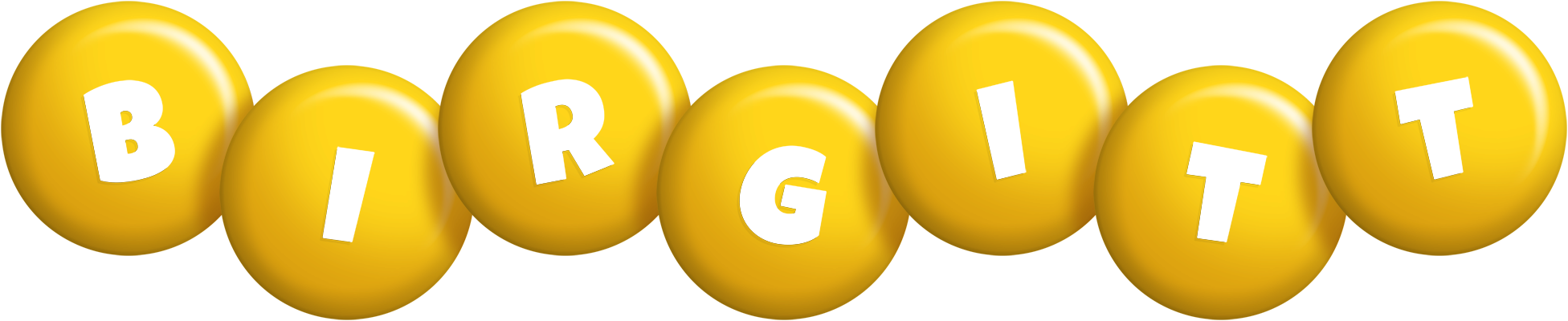 Birgitt candy-yellow logo