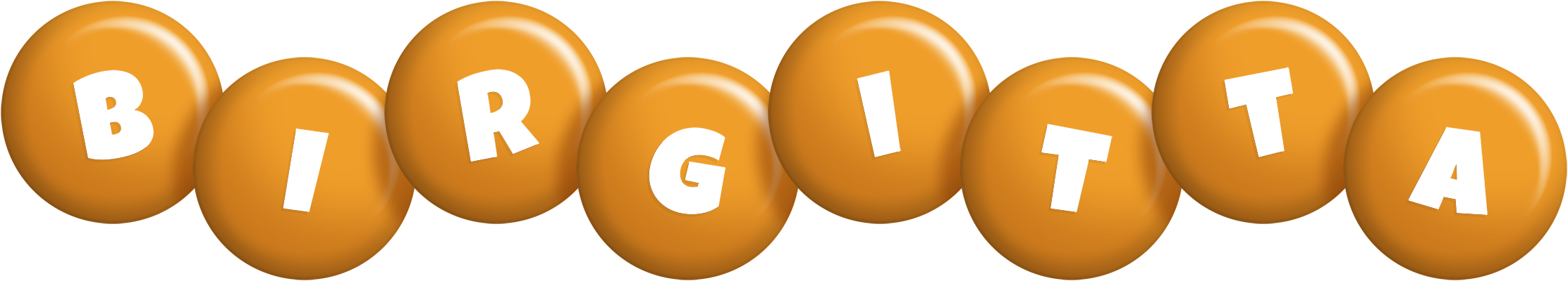 Birgitta candy-orange logo