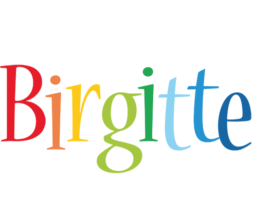 Birgitte birthday logo
