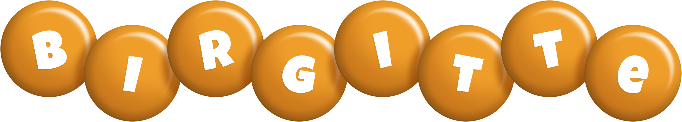 Birgitte candy-orange logo