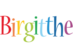 Birgitthe birthday logo