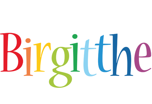 Birgitthe birthday logo
