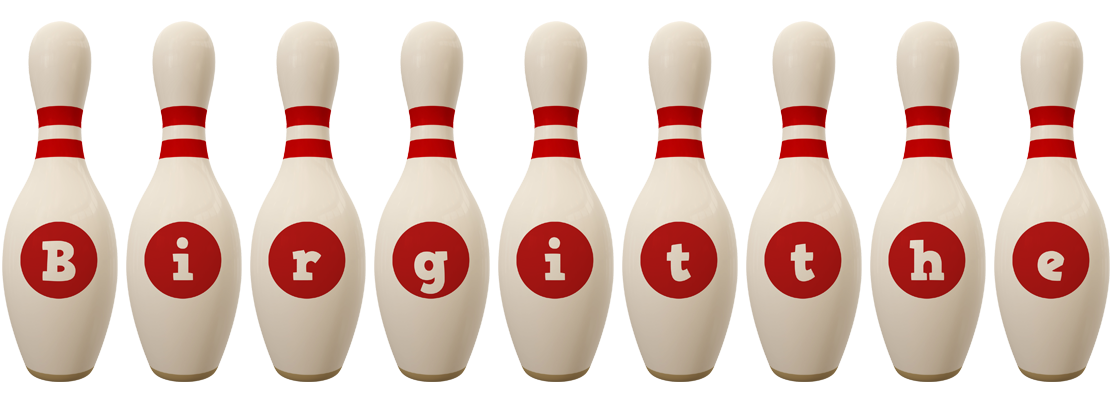 Birgitthe bowling-pin logo