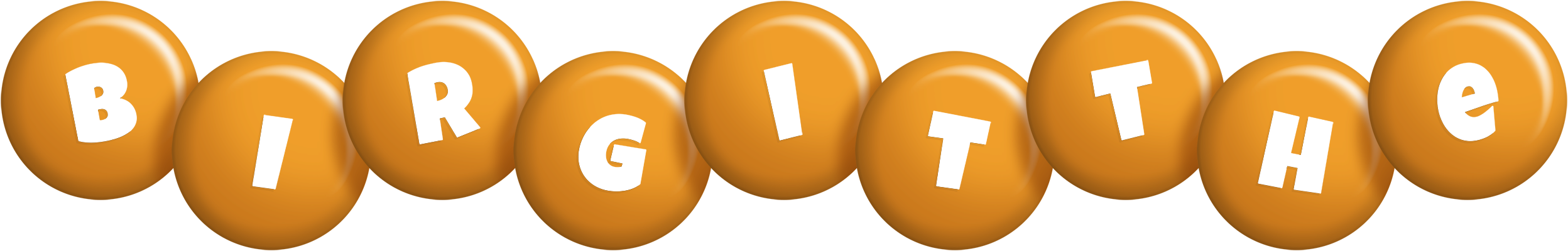 Birgitthe candy-orange logo