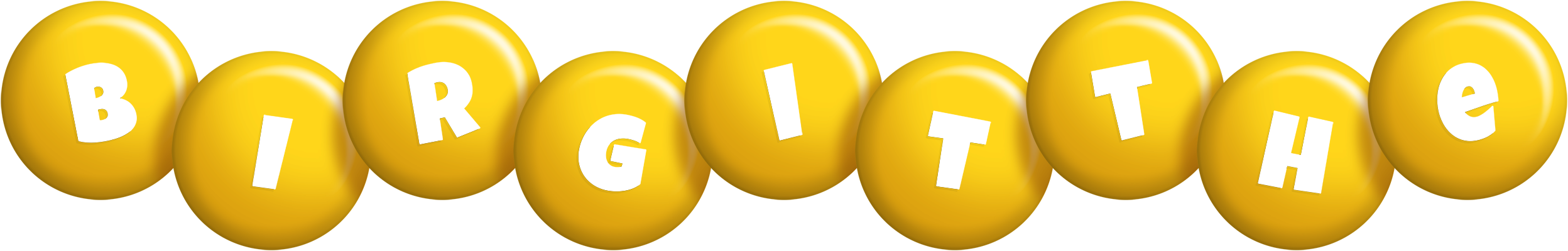 Birgitthe candy-yellow logo
