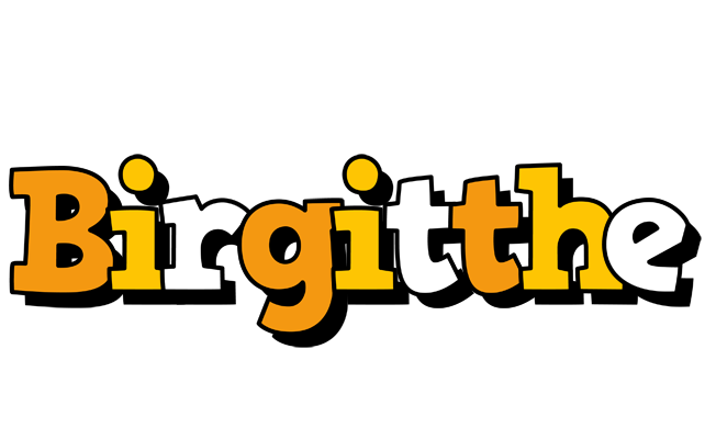 Birgitthe cartoon logo