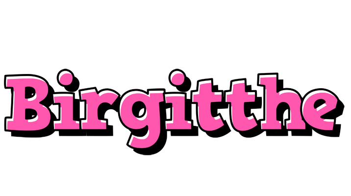 Birgitthe girlish logo