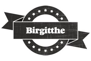 Birgitthe grunge logo