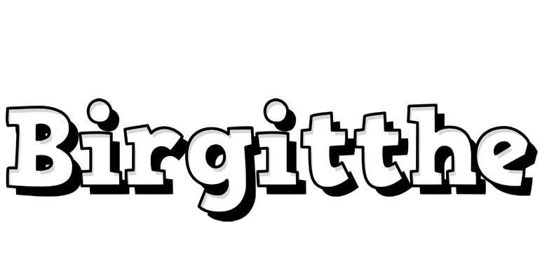 Birgitthe snowing logo