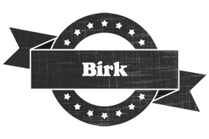 Birk grunge logo