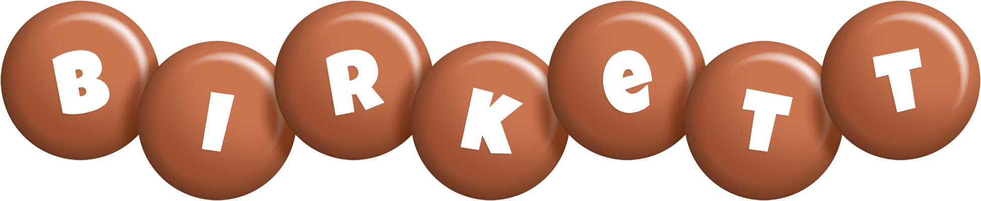 Birkett candy-brown logo