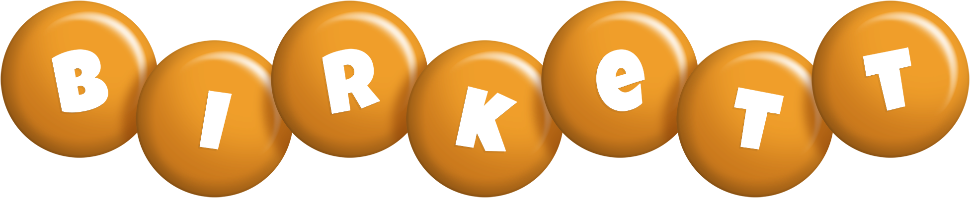 Birkett candy-orange logo