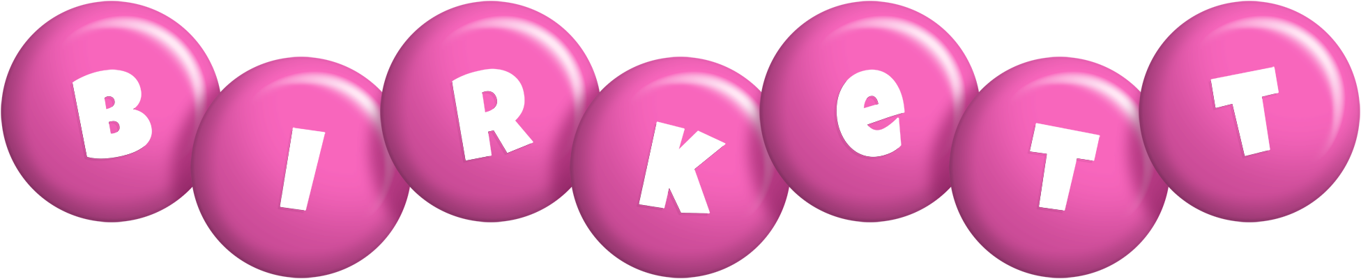 Birkett candy-pink logo