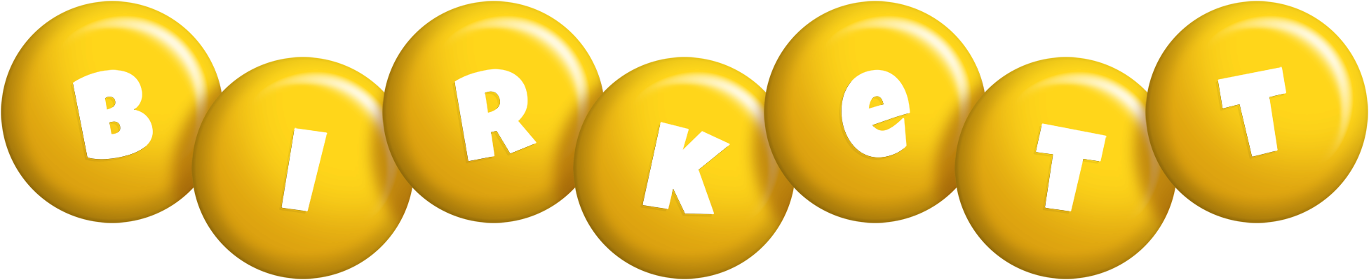 Birkett candy-yellow logo