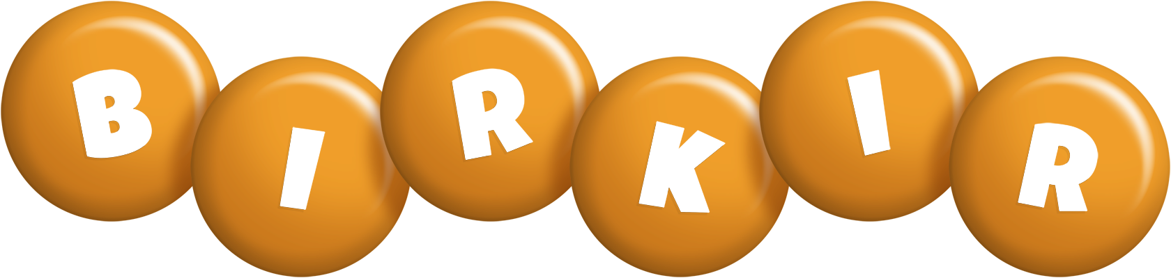 Birkir candy-orange logo