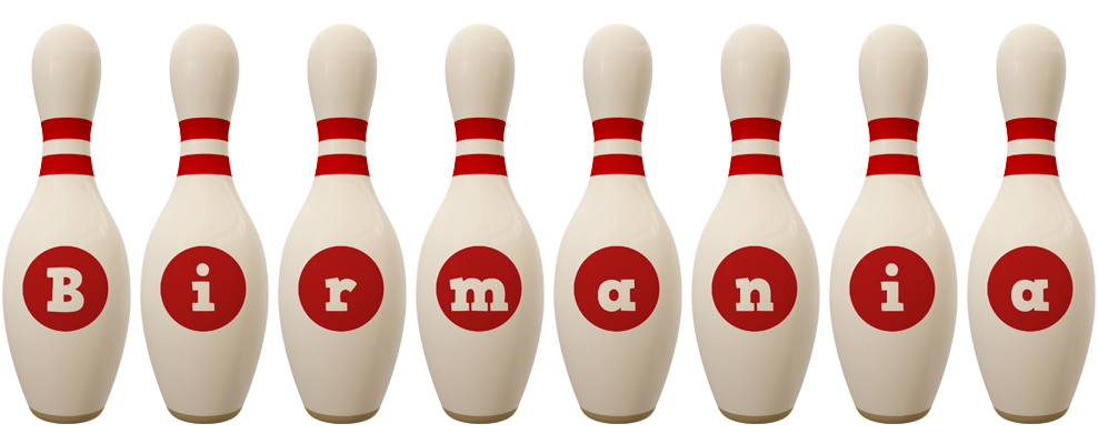 Birmania bowling-pin logo
