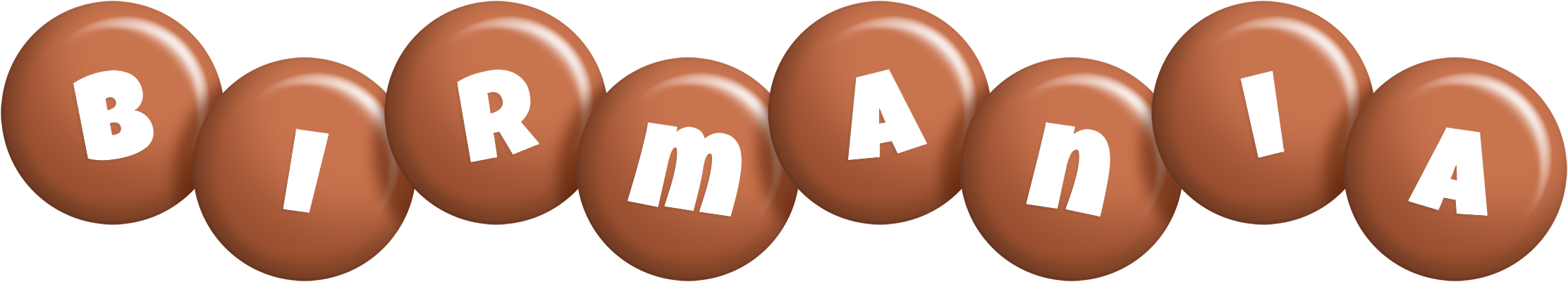 Birmania candy-brown logo