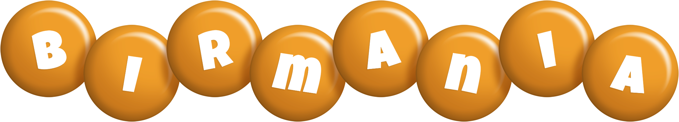 Birmania candy-orange logo