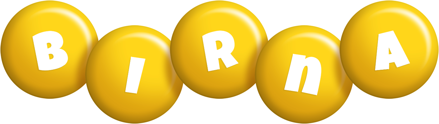 Birna candy-yellow logo