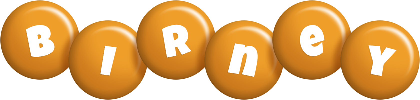 Birney candy-orange logo