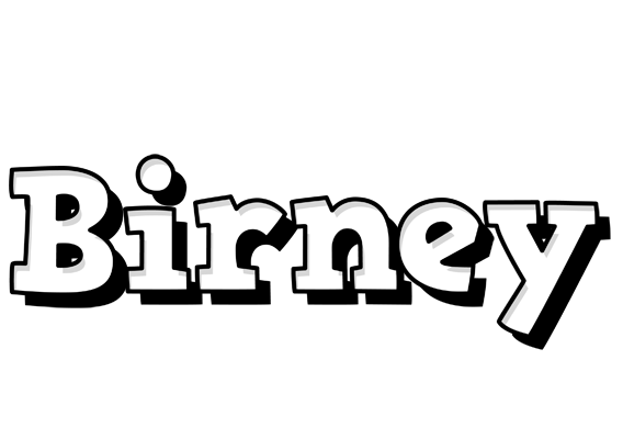 Birney snowing logo