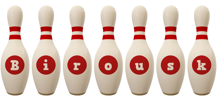 Birousk bowling-pin logo