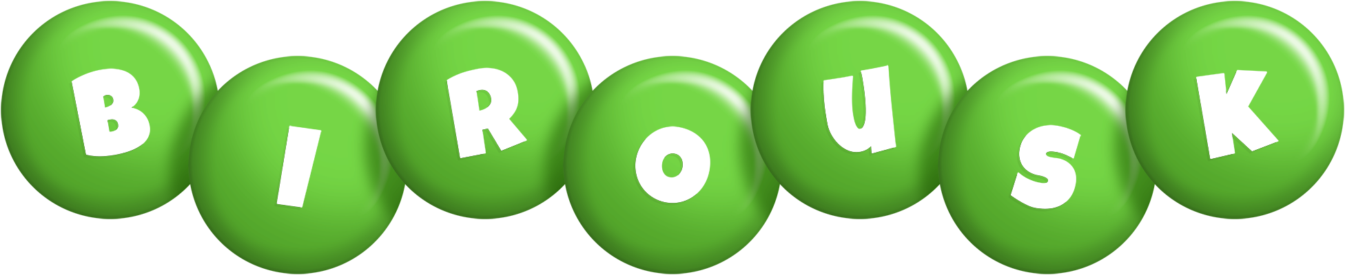 Birousk candy-green logo