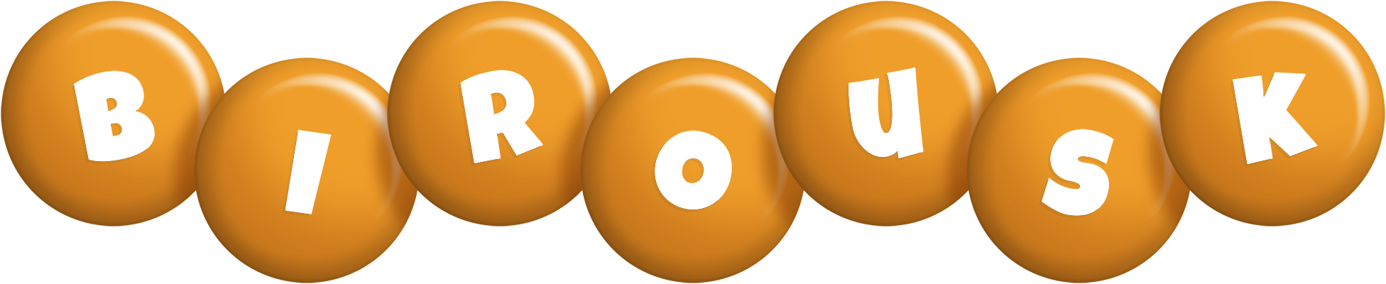 Birousk candy-orange logo