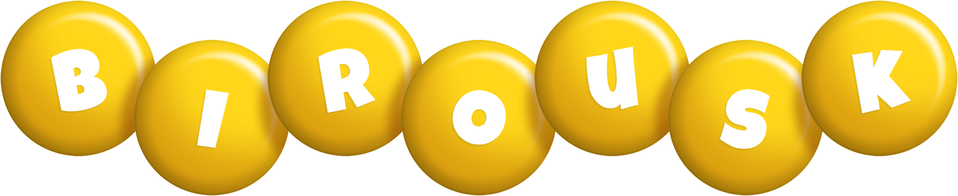 Birousk candy-yellow logo