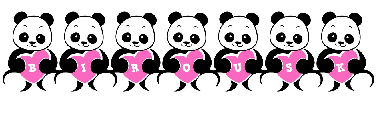 Birousk love-panda logo