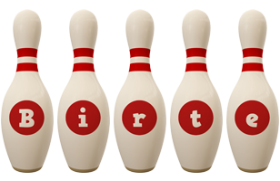 Birte bowling-pin logo