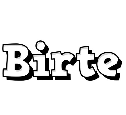 Birte snowing logo