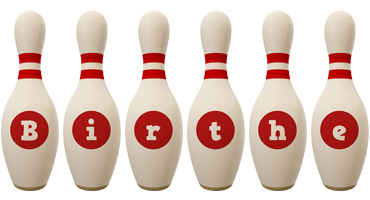 Birthe bowling-pin logo