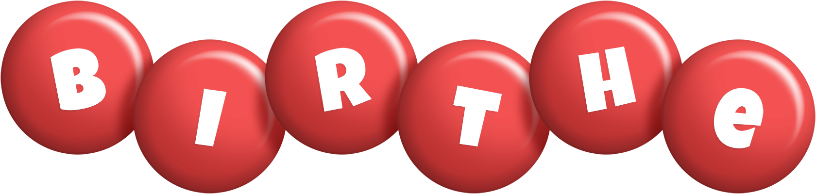Birthe candy-red logo