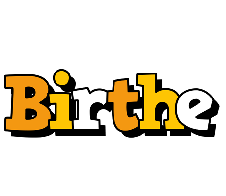 Birthe cartoon logo